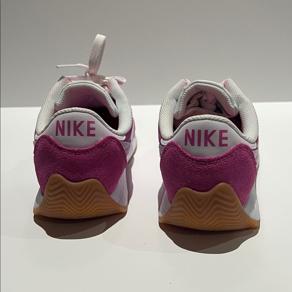 Nike Women's Fuchsia and White Sneakers - Picture 3 of 6